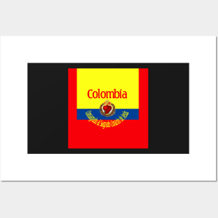 Colombia Consagrado al Sagrado Corazon de Jesus Spanish for Sacred Heart of Jesus Catholic Detente Posters and Art